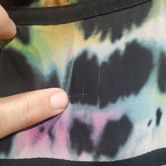 Torrid Plus Size Women's Rainbow Tie-Dye Sleeveless Maxi Dress Chiffon Size 20 - Picture 11 of 16